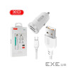 Зарядний пристрій XO 2xUSB 2.1A + cable USB to Micro 5P white (TZ08-M-WH)