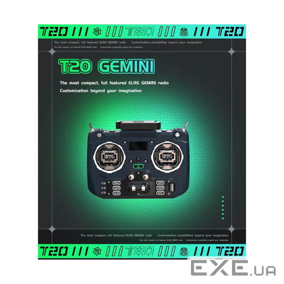 Пульт управління для дрона Jumper T20 V2 GEMINI ELRS 2.4G RDC90 (C10119)