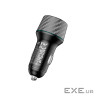 Зарядний пристрій BOROFONE 1xUSB-C PD30W + 1xUSB QC3.0 48W car adapter black (6941991101175)