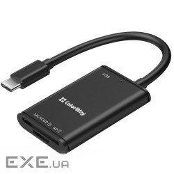 Зчитувач флеш-карт ColorWay USB-C to USB 3.0/SD/MicroSD (CW-CR-02)