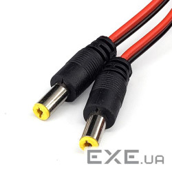 Кабель живлення пристроїв FreeEnd-Jack DC,/M 5.5x2.1mm Camera 0.25m copper,чорний (84.00.7011-1)