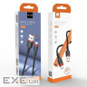 Дата кабель USB 2.0 AM to USB-C 1.0m 2.4A X203 black WUW (6972573336203)