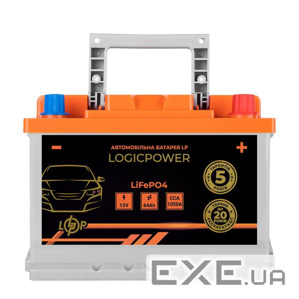 Автомобільний літієвий акумулятор LP LiFePO4 12V - 64 Ah (+ праворуч) BMS 1050А (24767)