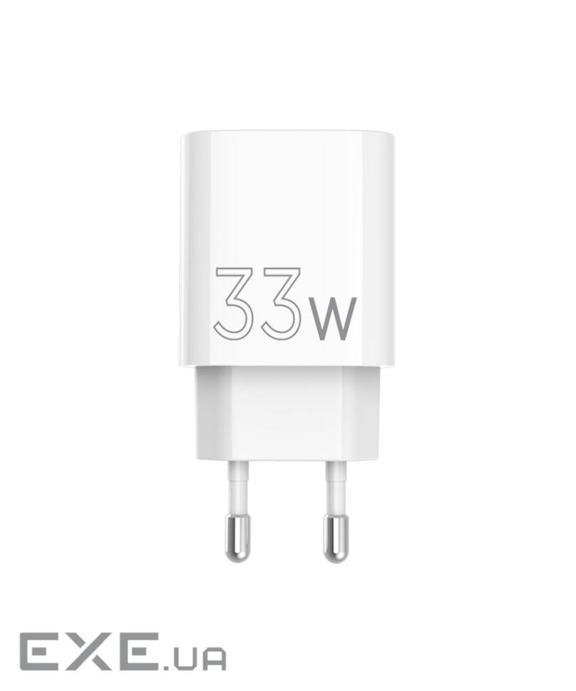 Зарядний пристрій Sigma 1xUSB-C PD33W + 1xUSB QC3.0 GaN X-power PS33-01 white (4827798527719)