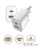 Зарядний пристрій Sigma 1xUSB-C PD33W + 1xUSB QC3.0 GaN X-power PS33-01 white (4827798527719)