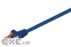 Патч-корд екранованому RJ45 SFTP6 0.5m,patch AWG27 D=6.0mm Gold Protect,синій (75.09.5462-10)