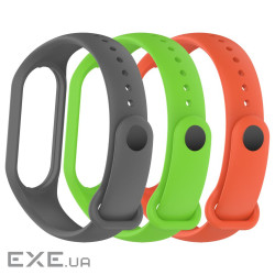Ремінець до фітнес браслета Armorstandart комплект 3шт Xiaomi Mi Band 7/6/5 New Style Dit (ARM75070)