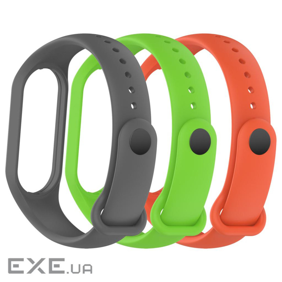 Ремінець до фітнес браслета Armorstandart комплект 3шт Xiaomi Mi Band 7/6/5 New Style Dit (ARM75070)