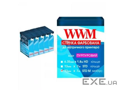 Стрічка до принтерів 13мм х 7м STD л. Purple WWM (R13.7SPM)