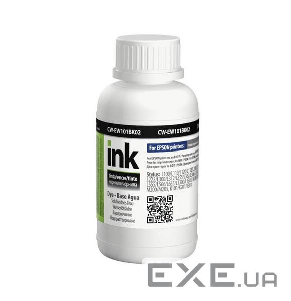 Чорнило ColorWay Epson L-100/200, 200 мл Black (CW-EW101BK02)