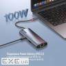 Порт-реплікатор ColorWay Docking Station USB-C 6-в-1 Type C PD 100W/USB3.0х3/HDMI 4К/RJ45 (CW-HUB02)
