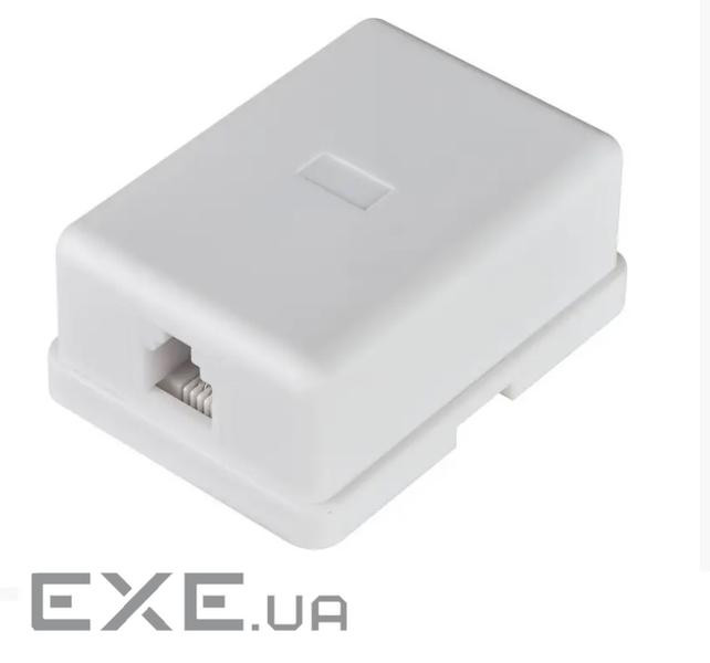 Розетка мережева RJ12 (розетка),зовнішня 6P6C,білий (62.09.8355-1) (62.09.8355-1)