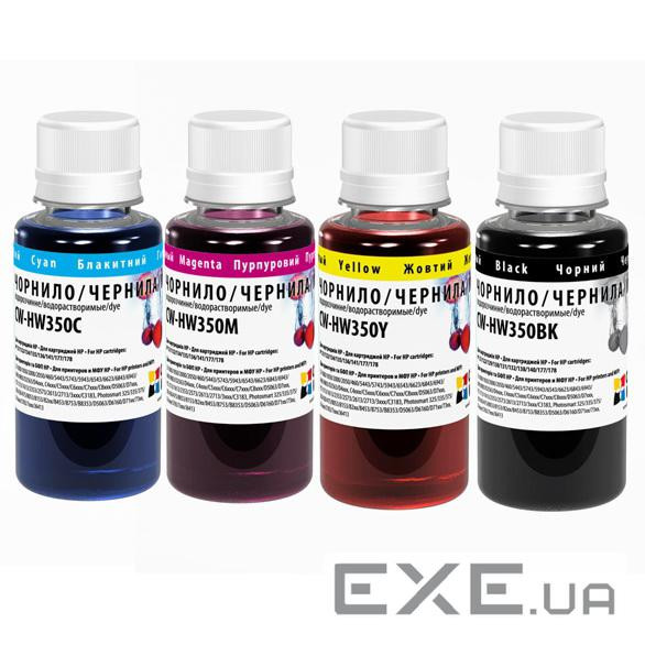Чорнило ColorWay HP №121/134 (4х100мл) BK/С/M/Y (CW-HW350SET01)
