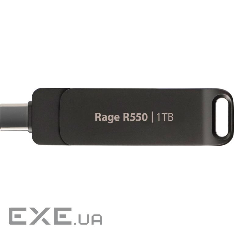 USB флеш накопичувач Patriot 1TB Rage R550 Matte Black USB 3.2/Type-C (PE1TR550DSAD)