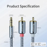 Кабель мультимедійний 3.5mm M to 2xRCA M 2.0m Essager (EYPZJ-MYA0H)