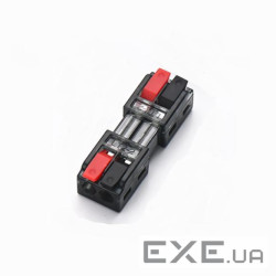 Клема з натискними затискачами 1-провідна LT-2-2, 2-pin, 250V, 32A, 0.5-2.5mm2, 13,5*30*11mm, сіра