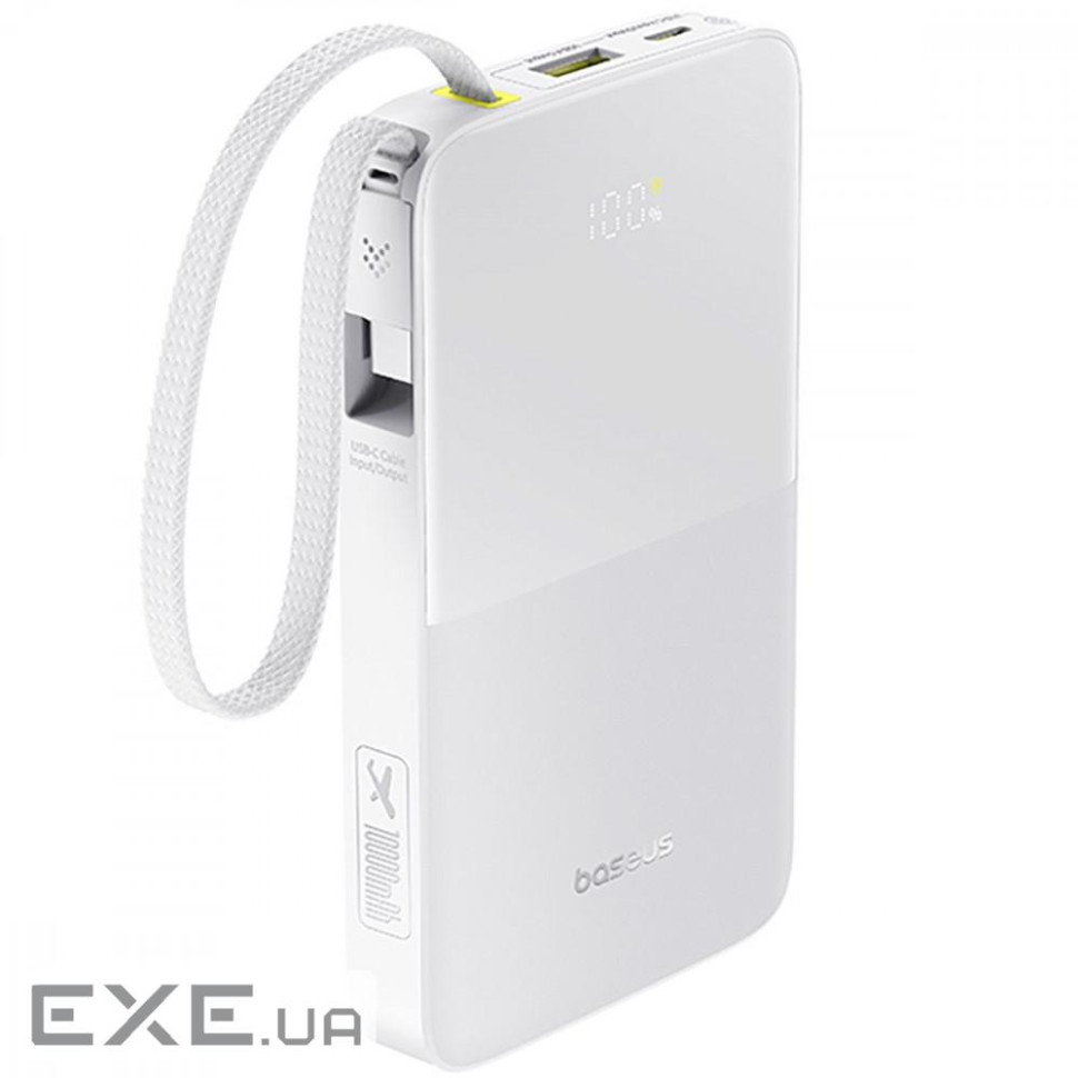 Портативная Батарея Baseus EnerFill Bipow2 Pro 22.5W 10000mAh white (E0027601)