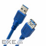 Дата кабель USB 3.0 AM/AF 1.5m 28 AWG, Super Speed Extradigital (KBU1632)