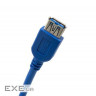 Дата кабель USB 3.0 AM/AF 1.5m 28 AWG, Super Speed Extradigital (KBU1632)