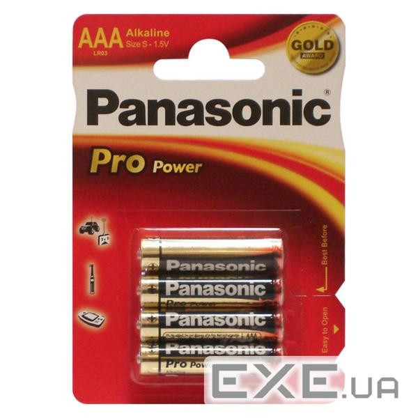 Батарейка Panasonic AAA LR03 Pro Power * 4 (LR03XEG/4BP)