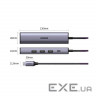 Концентратор Ugreen USB 3.0 Type-C to 3xUSB 3.0 + RJ45 1000M CM475 grey (20932)