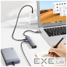 Концентратор Ugreen USB 3.0 Type-C to 3xUSB 3.0 + RJ45 1000M CM475 grey (20932)