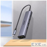 Концентратор Ugreen USB 3.0 Type-C to 3xUSB 3.0 + RJ45 1000M CM475 grey (20932)