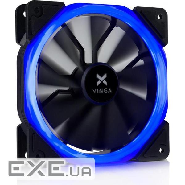 Кулер до корпусу Vinga LED fan-01 blue