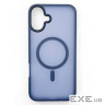 Чохол до мобільного телефона BeCover Metal Buttons Case (MagSafe) для Apple iPhone 16 Blue (712091)