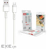 Дата кабель USB 2.0 AM to Micro 5P 1.0m 5A white XO (NB166-M-1-WH)