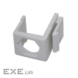 Заглушка порта KeyStone з отвором для TV конектора, LW, біла (LW-WP28-W) (LW-WP28-W)