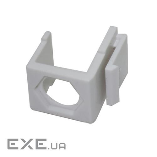 Заглушка порта KeyStone з отвором для TV конектора, LW, біла (LW-WP28-W) (LW-WP28-W)