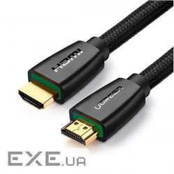 Кабель UGREEN HD118 High-End HDMI Cable Nylon Braid 3m (Чорний ) (UGR-40411)