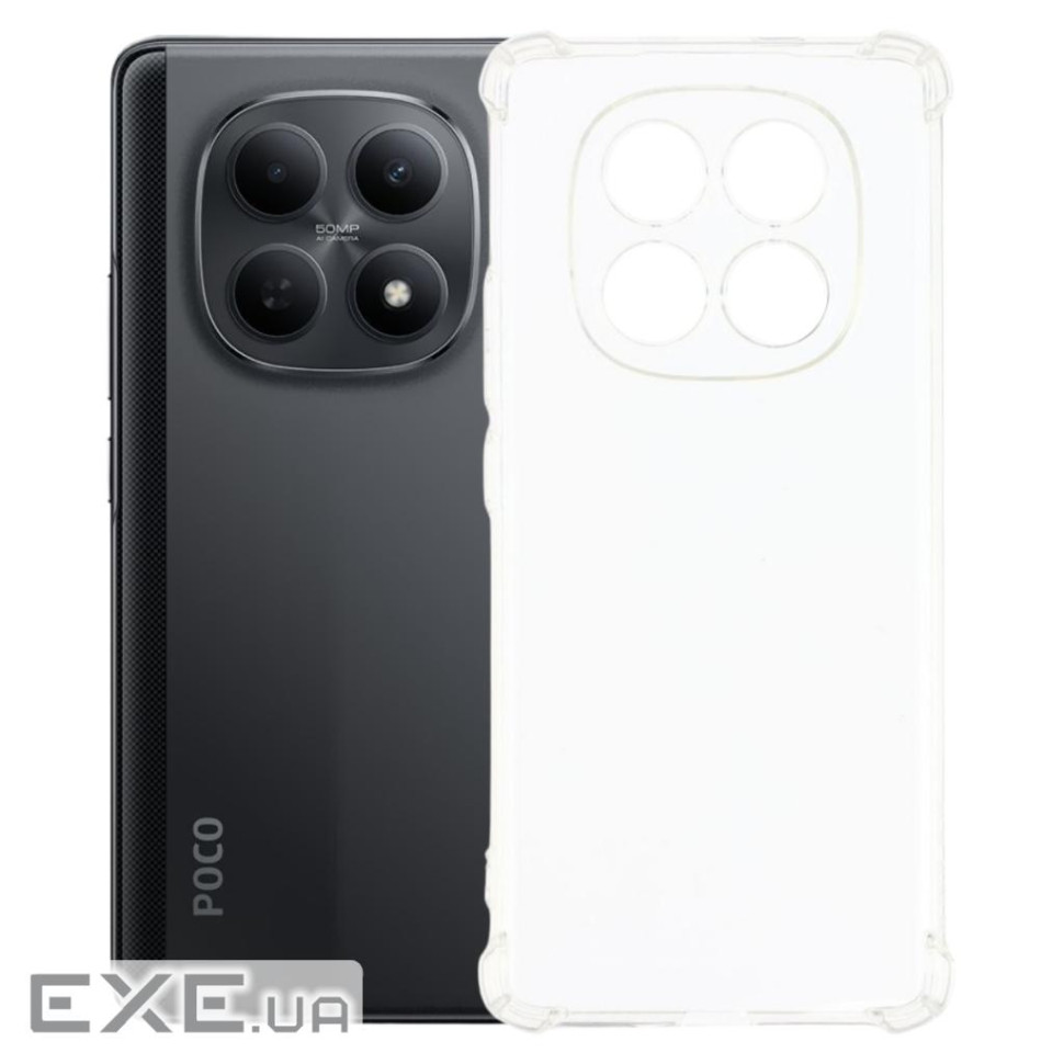 Чохол до мобільного телефона BeCover Anti-Shock Poco M8 Clear (715072)