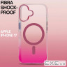 Чохол до мобільного телефона BeCover FIBRA Shock-Proof MagSafe Apple iPhone 17 Pink (715447)