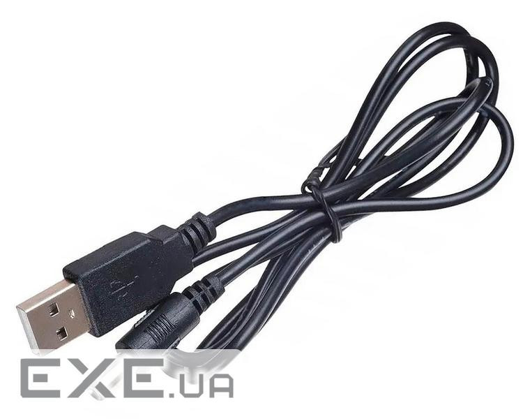 Кабель живлення USB AM to 3.5DC 1.0m 2A black Atcom (10035)