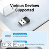 Перехідник USB 2.0 AМ to USB Type-C (F) Black PVC Vention (CDWB0)
