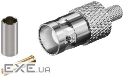 Гніздо FreeEnd-BNC/50ohm,/F конектор обжимний RG58/U Gold,металік (75.01.1357-1) (75.01.1357 Gold) (75.01.1357-1) (75.01