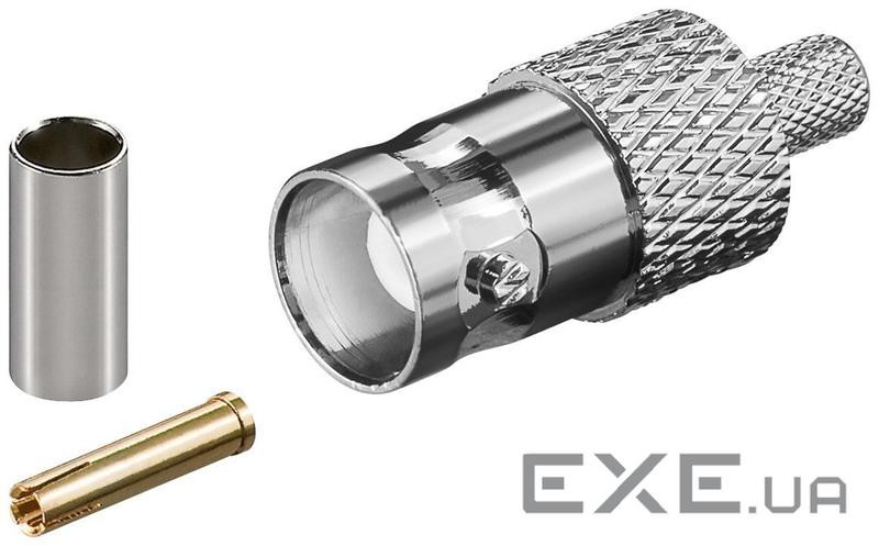 Гніздо FreeEnd-BNC/50ohm,/F конектор обжимний RG58/U Gold,металік (75.01.1357-1) (75.01.1357 Gold) (75.01.1357-1) (75.01