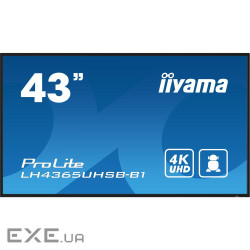 42.5" 16:9 IPS РК дісплей,3840х2160, 24/7, 800 кд /м2, ОС Android 11, 2xHDMI 2.0/1x (LH4365UHSB-B1)
