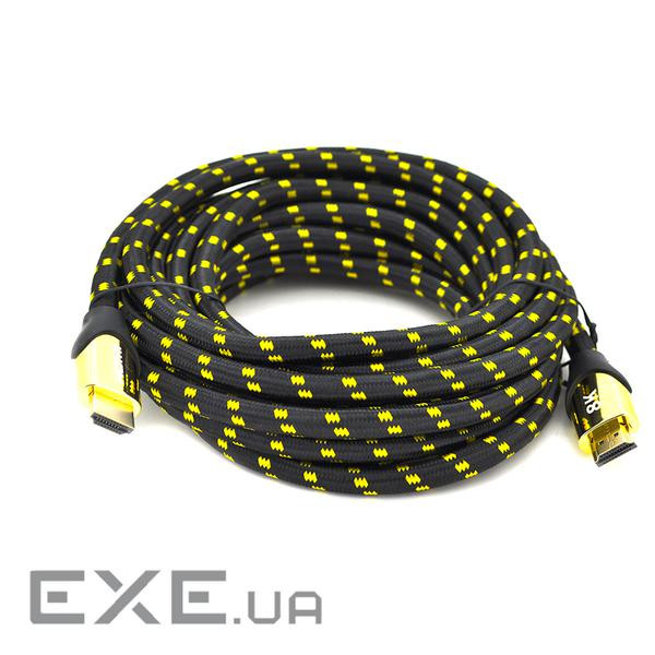 Кабель Ritar PL-HD207 HDMI-HDMI 19+1, UltraHD 8K 60HZ,4K 120HZ, 5.0m (YT-HDMI(M)/(M)V2.1-5.0m Black)