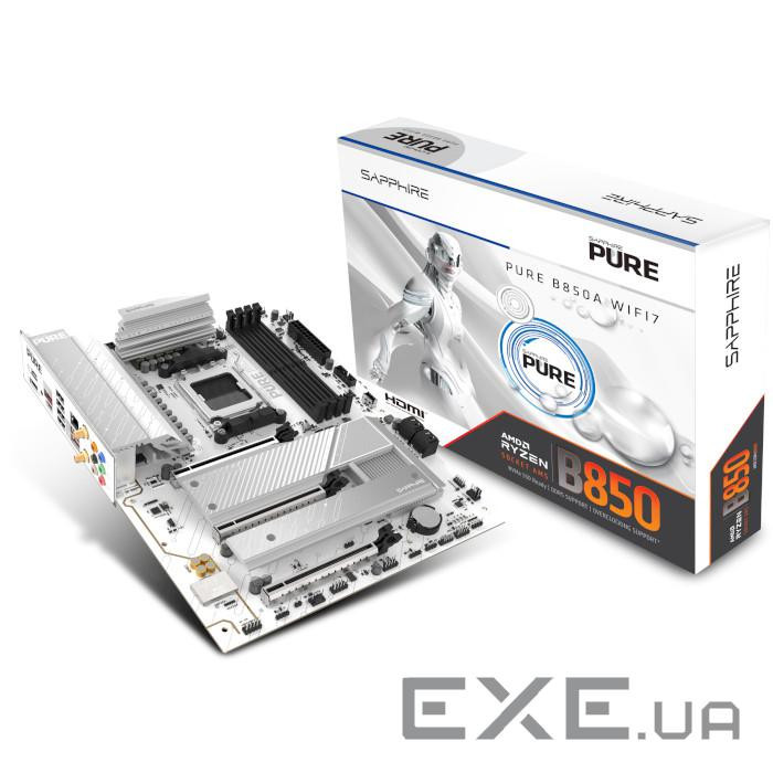 Материнська плата SAPPHIRE Pure B850A WiFi 7 (52123-11-40G)