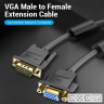 Кабель VGA 15M-15M F, 5.0 м, чорний Vention (DAGBJ)