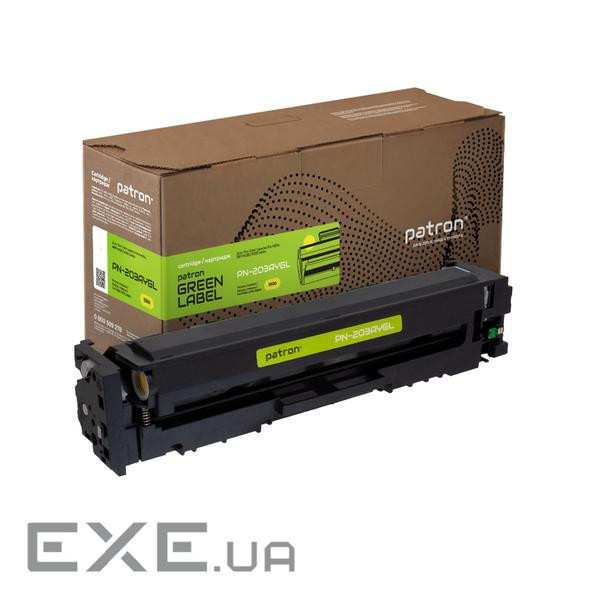Картридж Patron HP 203A (CF542A) yellow Green Label (PN-203AYGL)