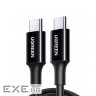 Дата кабель USB-C to USB-C 2.0m US300 100W 5A (Black) Ugreen (80372)