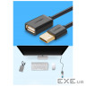 Дата кабель USB 2.0 AM/AF 0.5m US103 black Ugreen (10313)