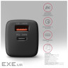 Зарядний пристрій AXAGON 1xUSB QC4.0 + 1xUSB-C PD30W PPS black (ACU-PQ30)