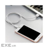 Дата кабель USB 2.0 AM to Lightning 2.0m 2.4A X1 white HOCO (6957531032014)