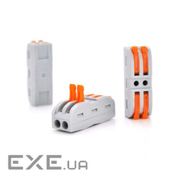 Клемна колодка з натискними затискачами 2-провідна WAGO K212 для розподільчих коробок, 2-pin, cе