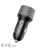 Зарядний пристрій BOROFONE 2xUSB QC3.0 36W car adapter black (6941991101205)